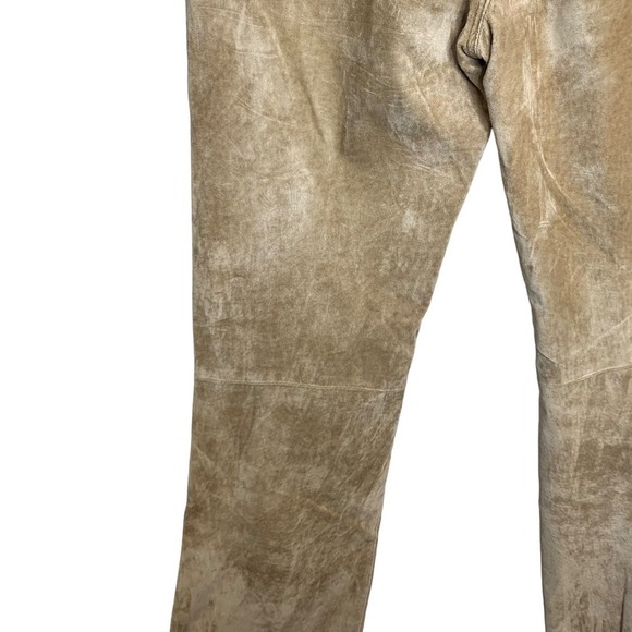 90's Jou Jou Skins 100% Suede Leather Pants SZ 7/8 - Picture 9 of 16